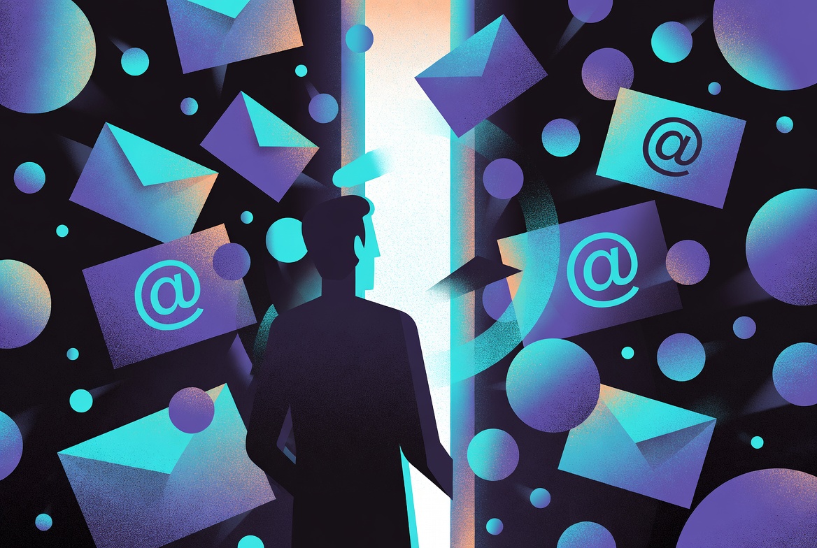 Rauschen vs. Signal — visuelle Metapher